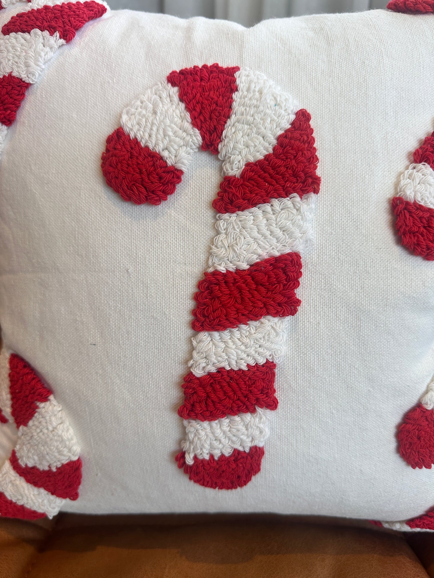 Candy Cane Pillow Cover