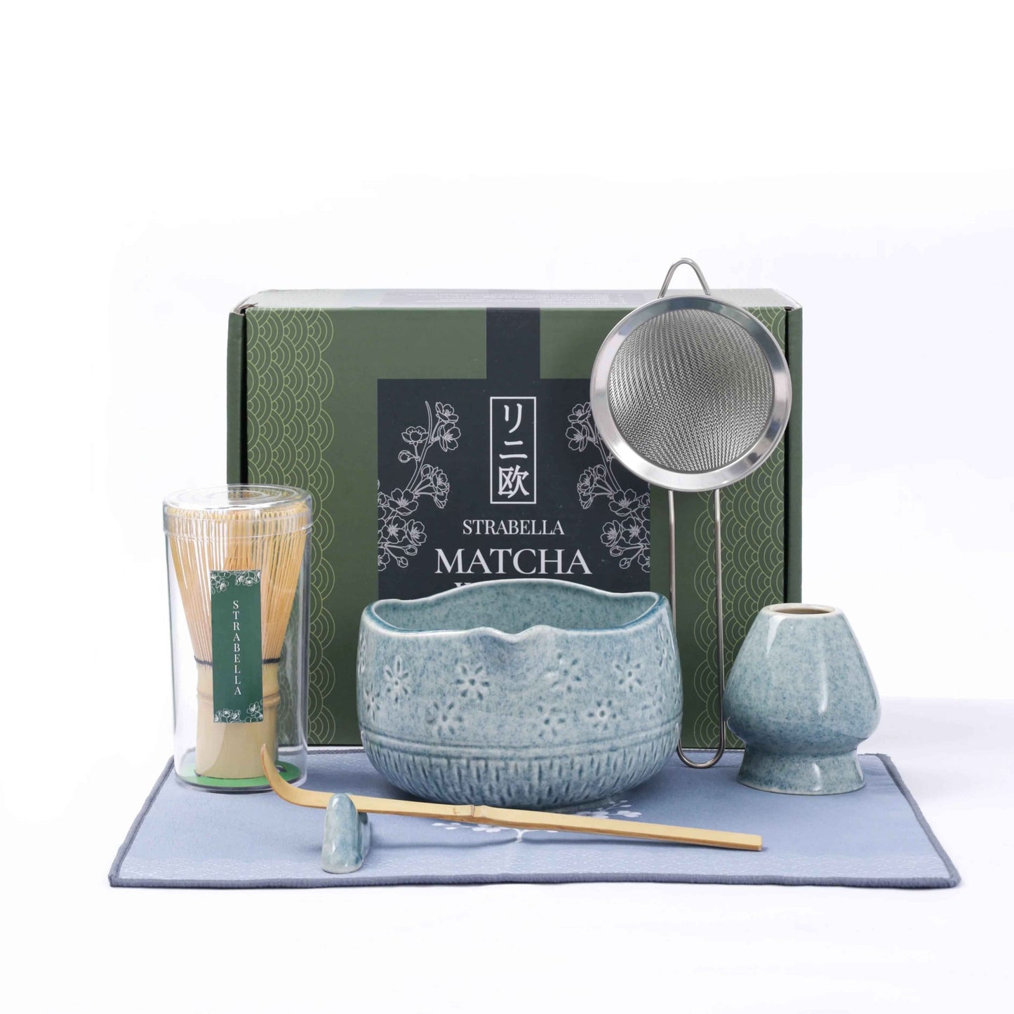 Matcha Whisk Set β Bamboo Chasen + Ceramic Chawan Gift Set