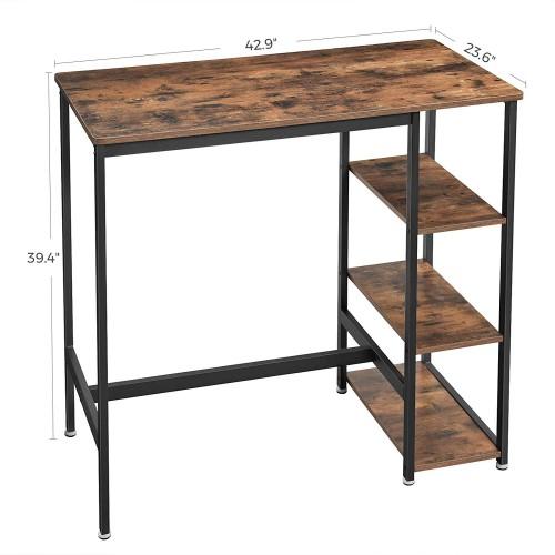 IRVING Bar Table With Shelves