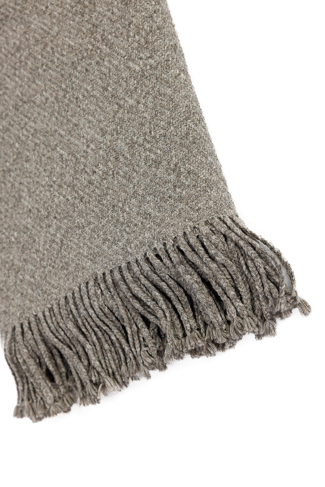 Kulsi Collection - Pima Cotton & Undyed Baby Alpaca Graphite Throw