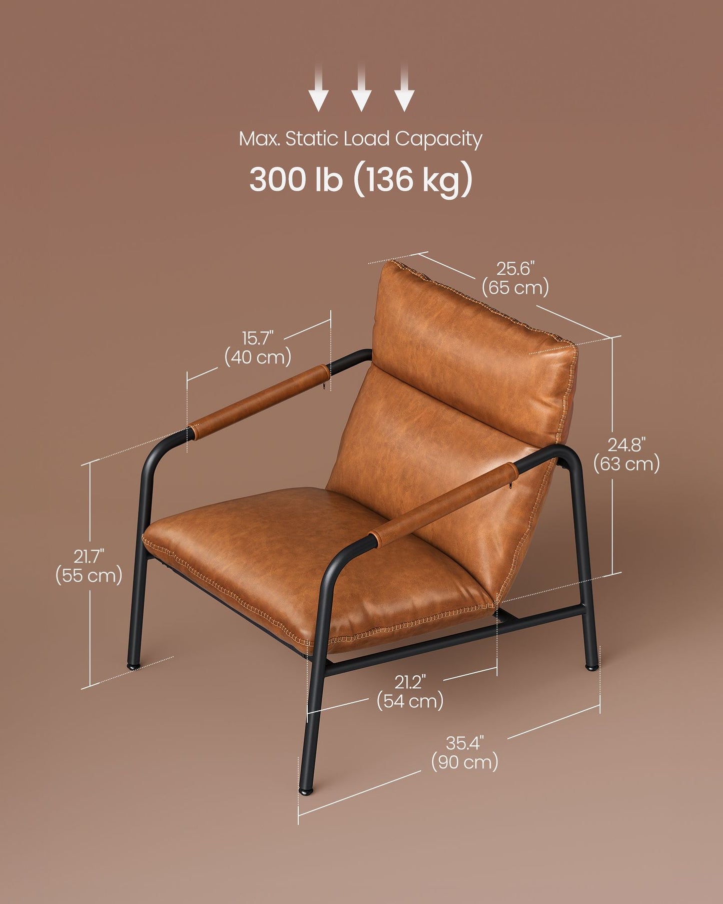 EKHO Collection - Accent Chair with Sleek Frame