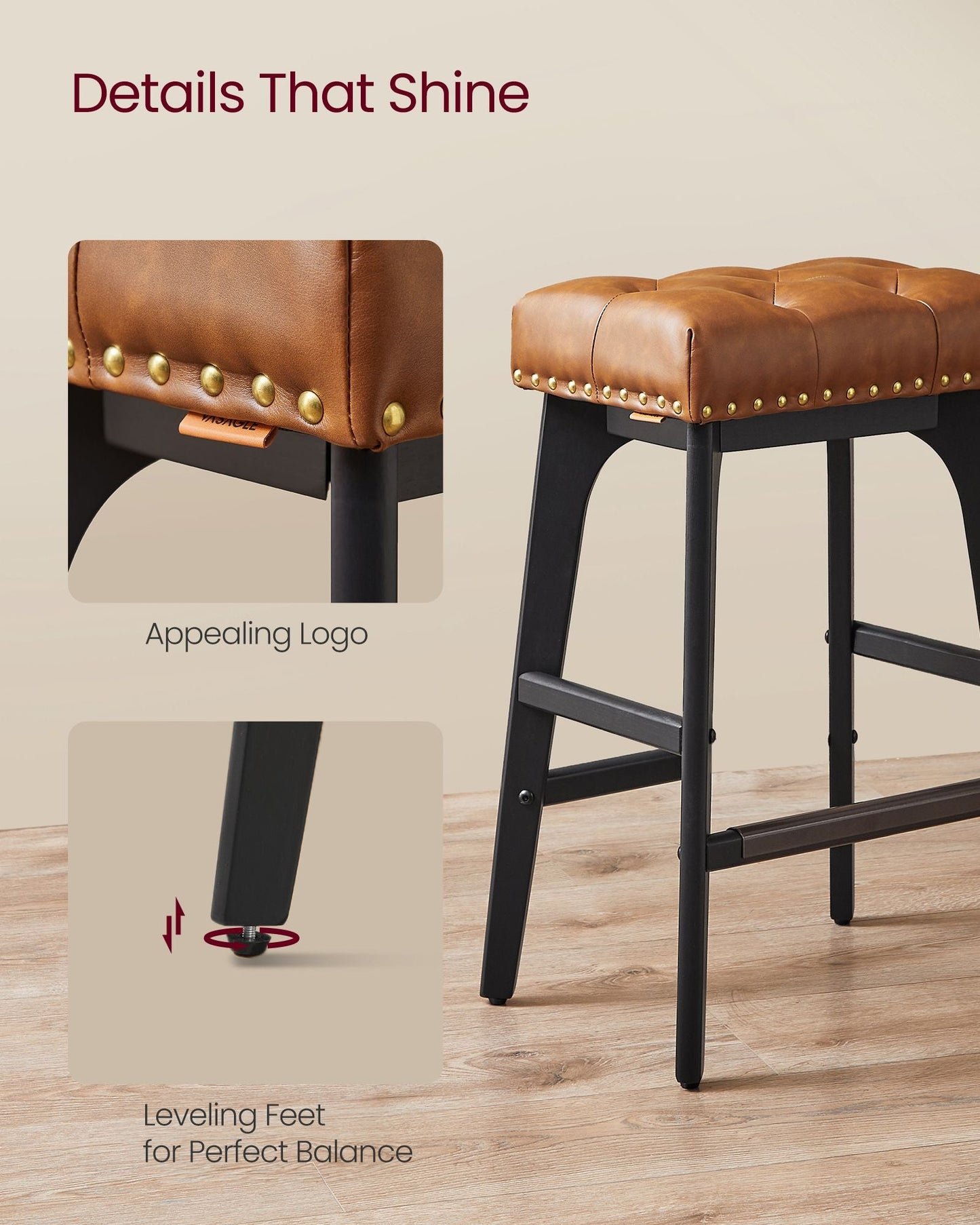 Counter Height Bar Stools Set of 2
