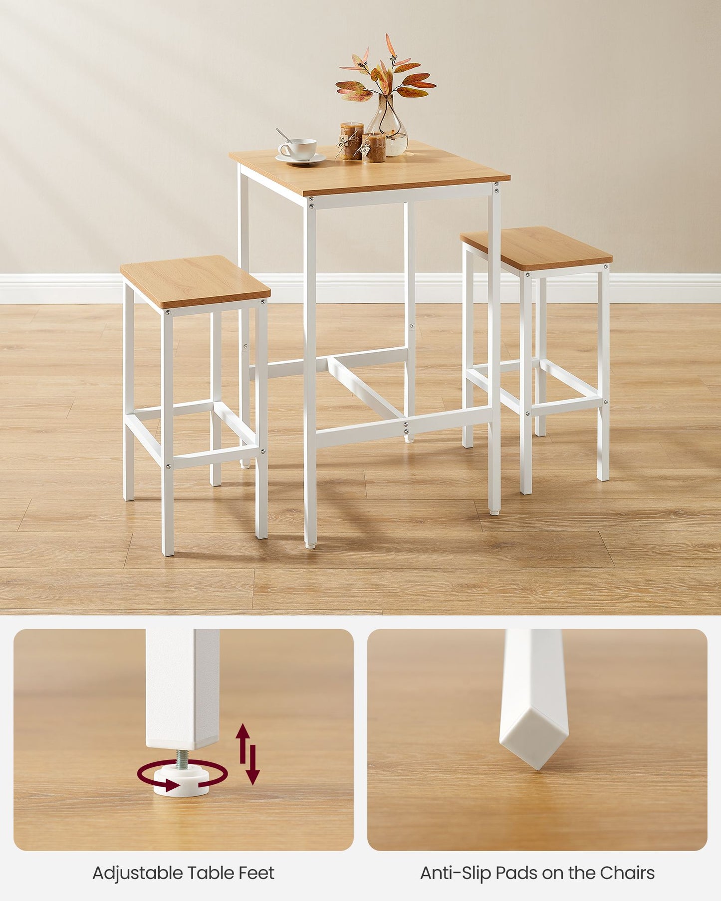 Bar Table and Chairs Set