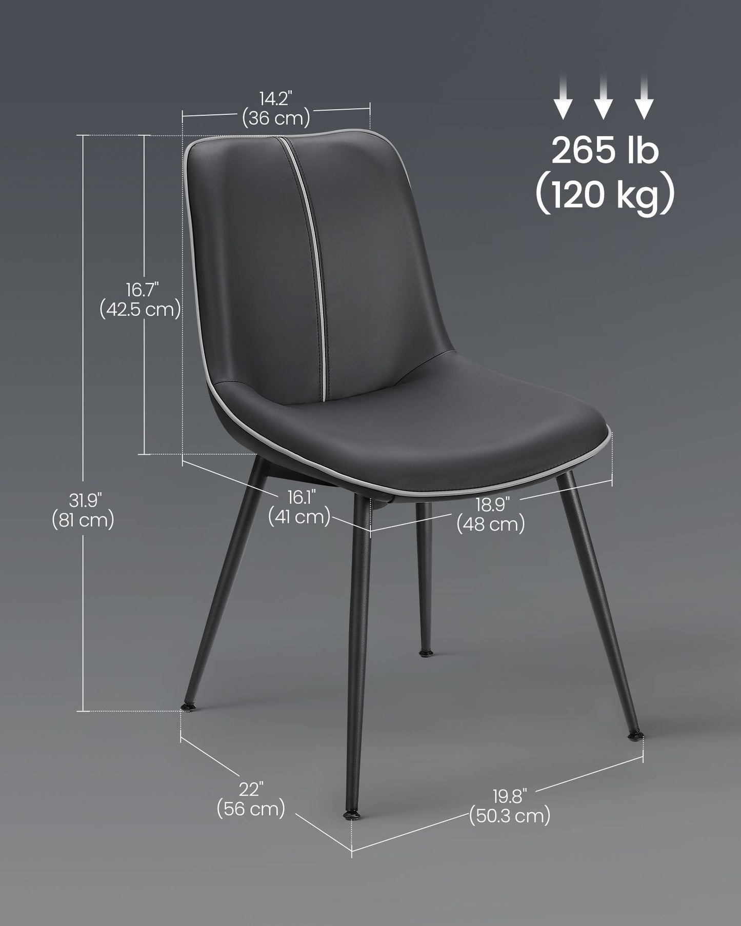 Leather Dining Chairs Set of 6