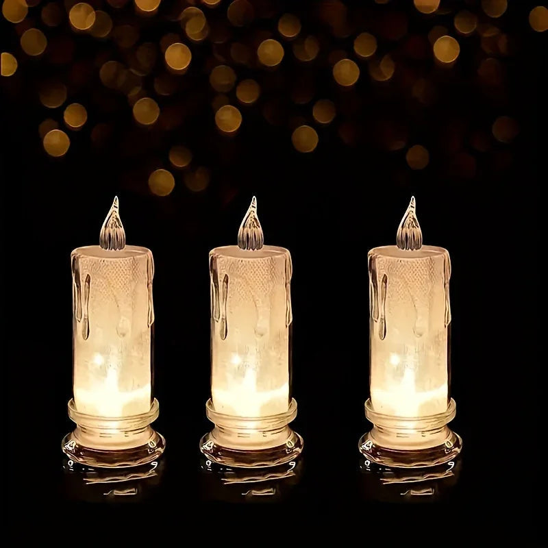 LED Pillar Candles Christmas Decor, Flameless