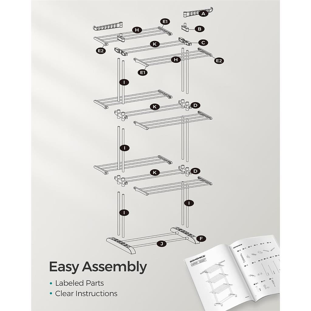 4-Tier Clothes Drying Rack Stand