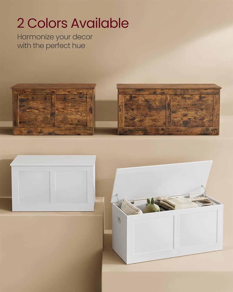 Storage Trunk with 2 Safety Hinges