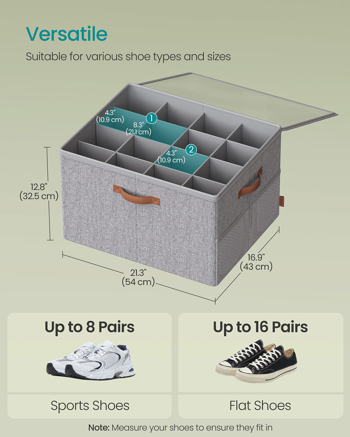 Pack 2 Shoe Organizers for Closet