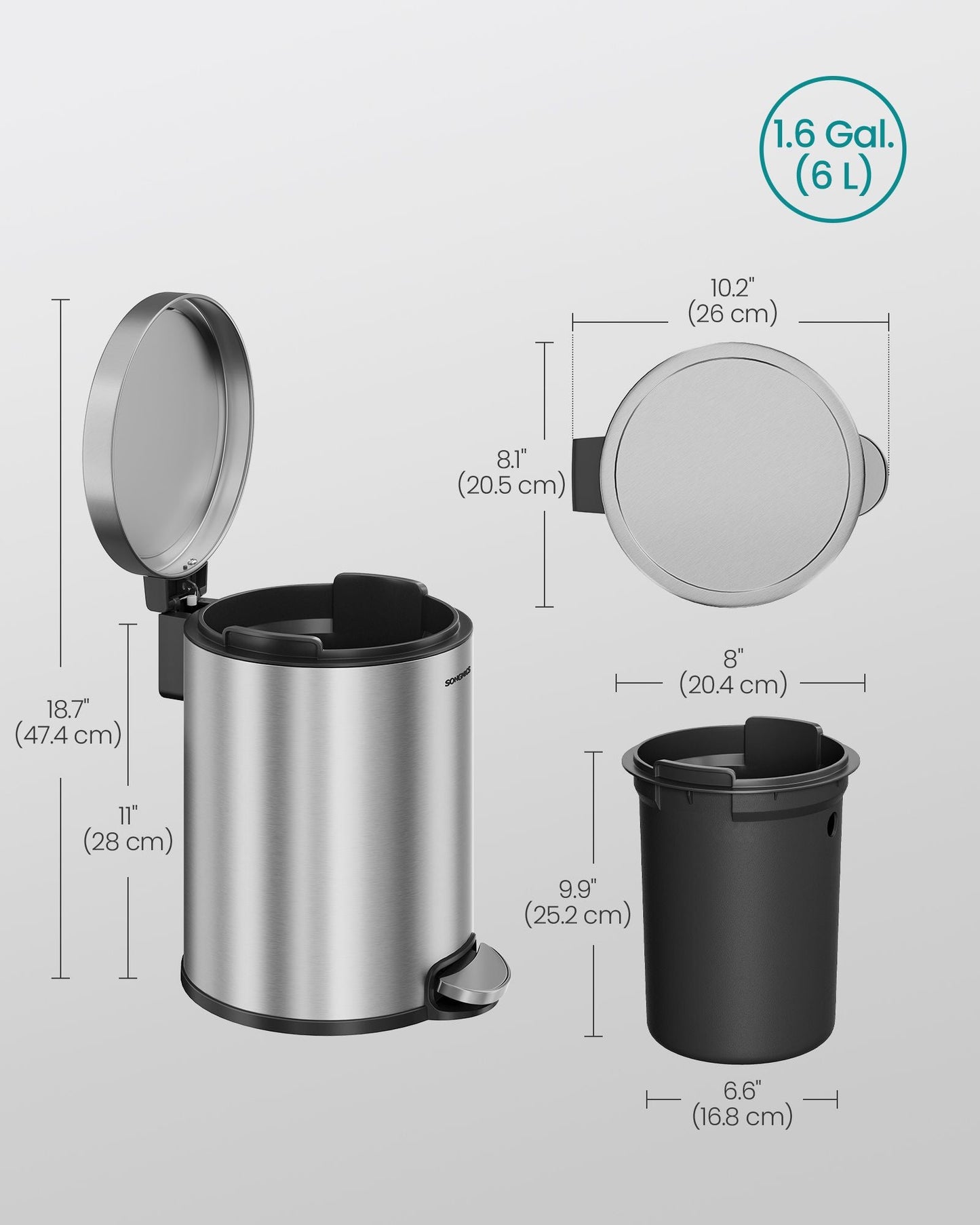Bathroom Trash Can