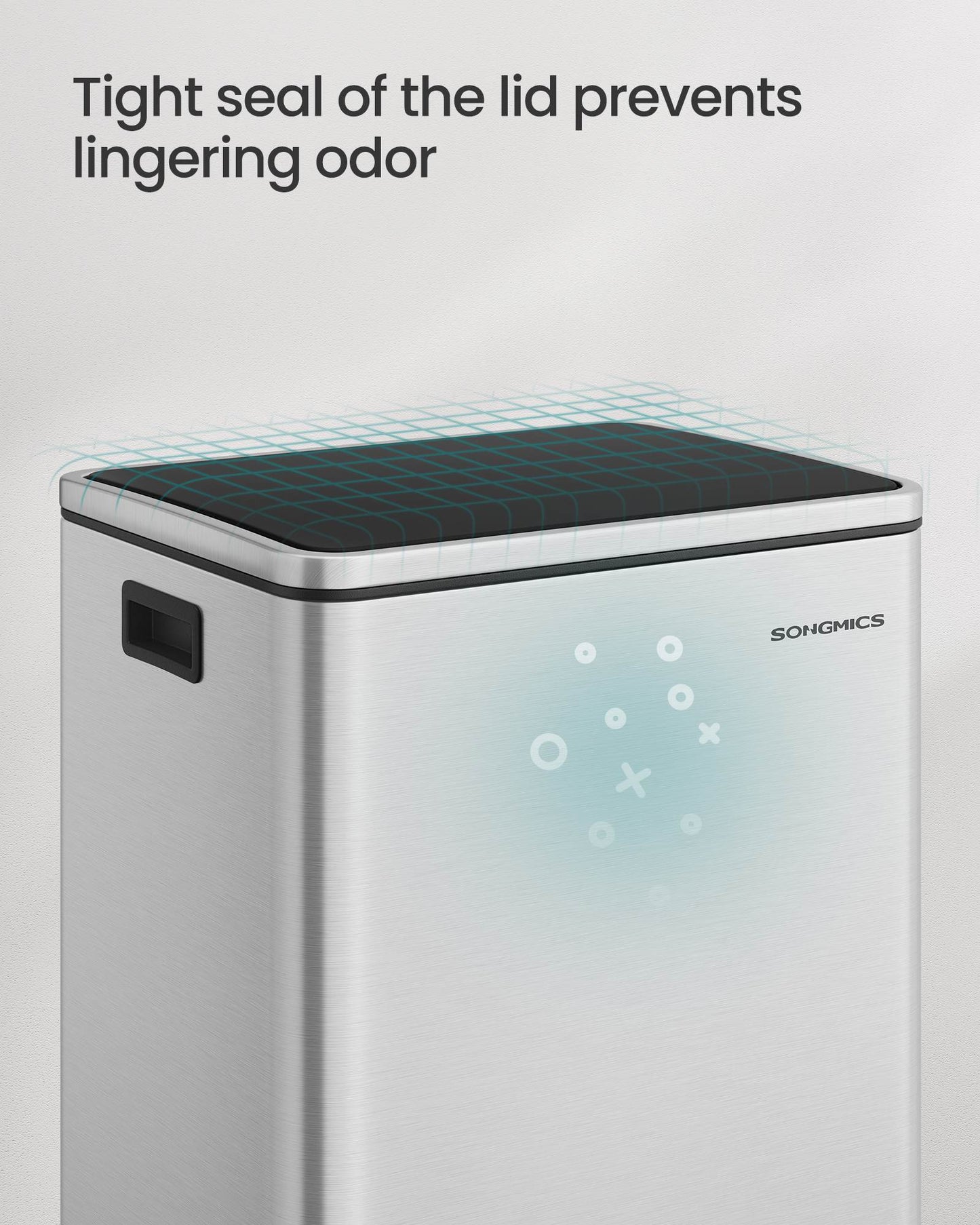 13-Gallon Trash Can with Soft-Close Lid