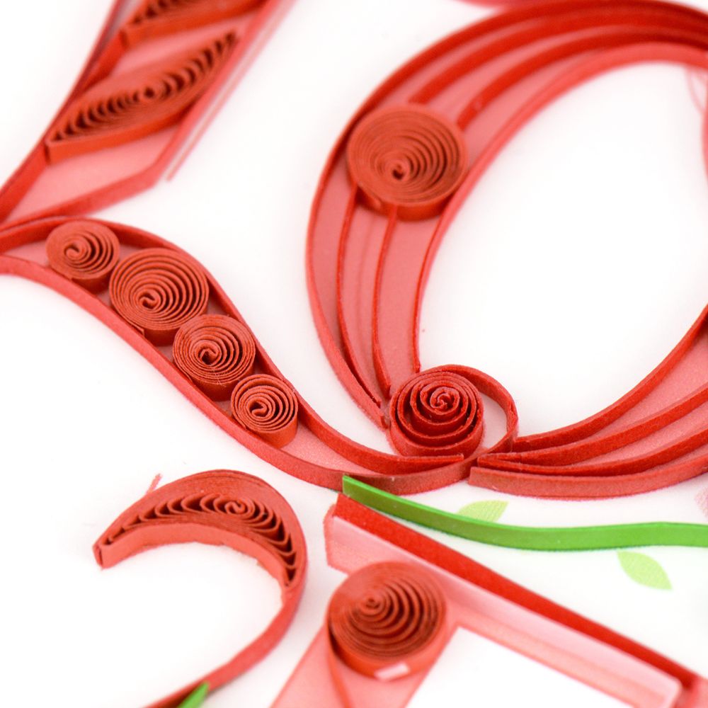 Love Quilled Greeting Card