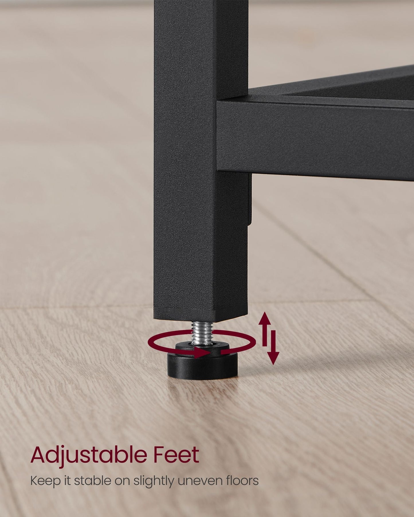 Computer Desk, Gaming Desk, Home Office Desk, Black with Wood Grain