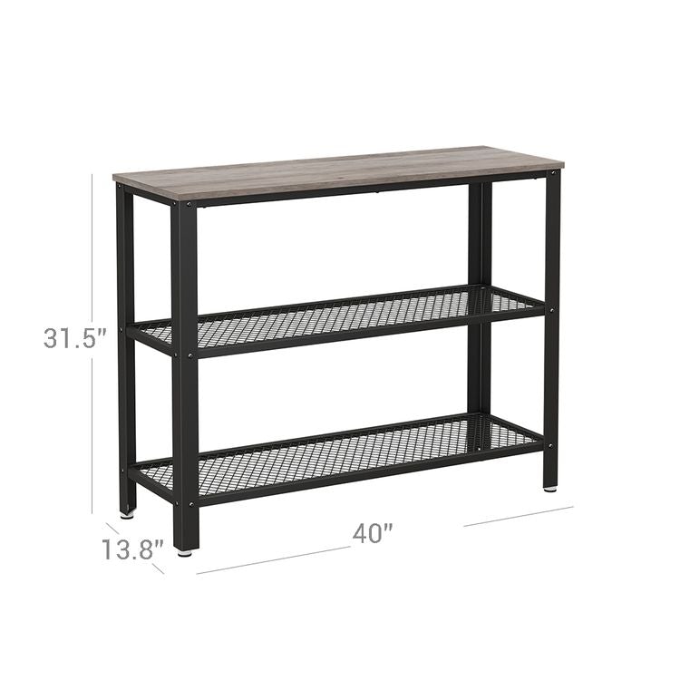 Mesh Shelves Hallway Table