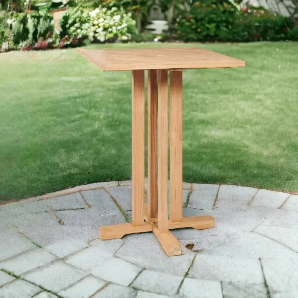 Oasis Teak Square Outdoor Bar Table