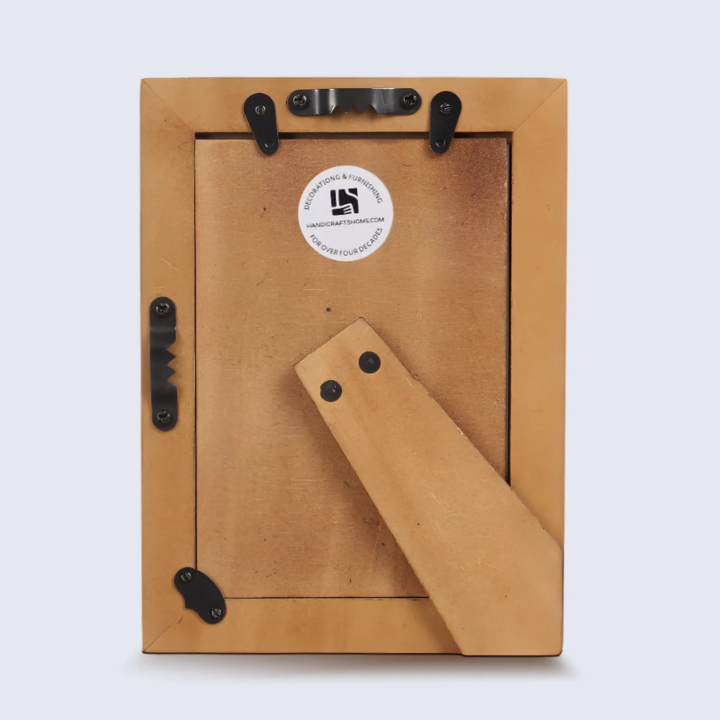 Wood Resin Inlay Handmade Black & White Geometric Picture Frame - 4x6, 5x7