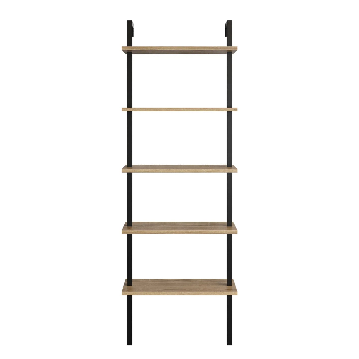 Piante 68 inches Tall Metal Manufactured Wood Accent Ladder Bookcase