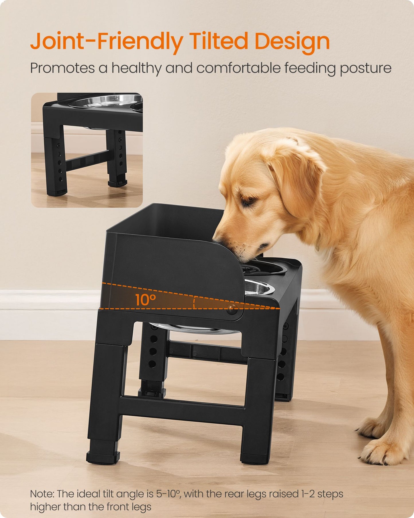 Feandrea Dog Bowls Elevated