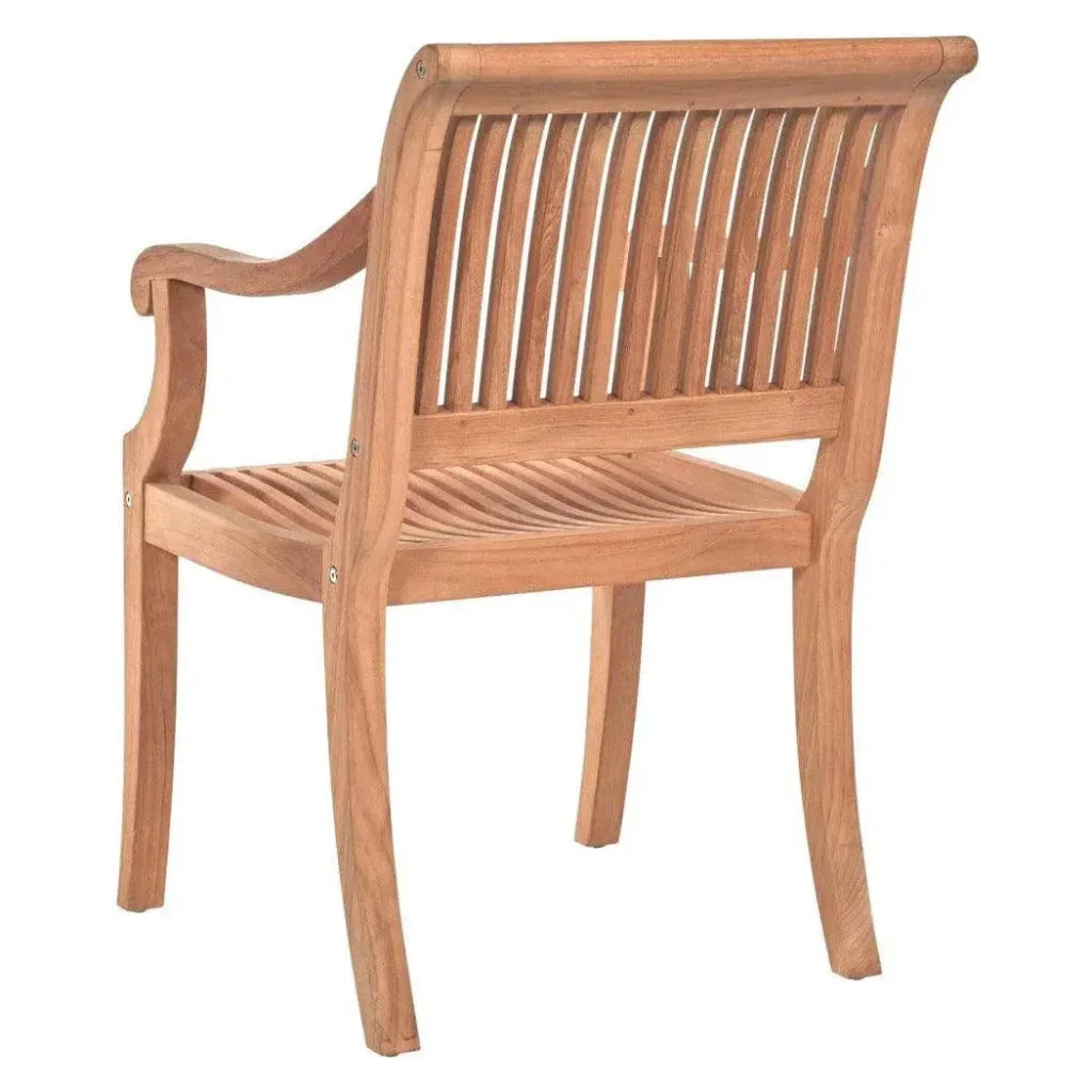 Palm Teak Outdoor Dining Armchair
