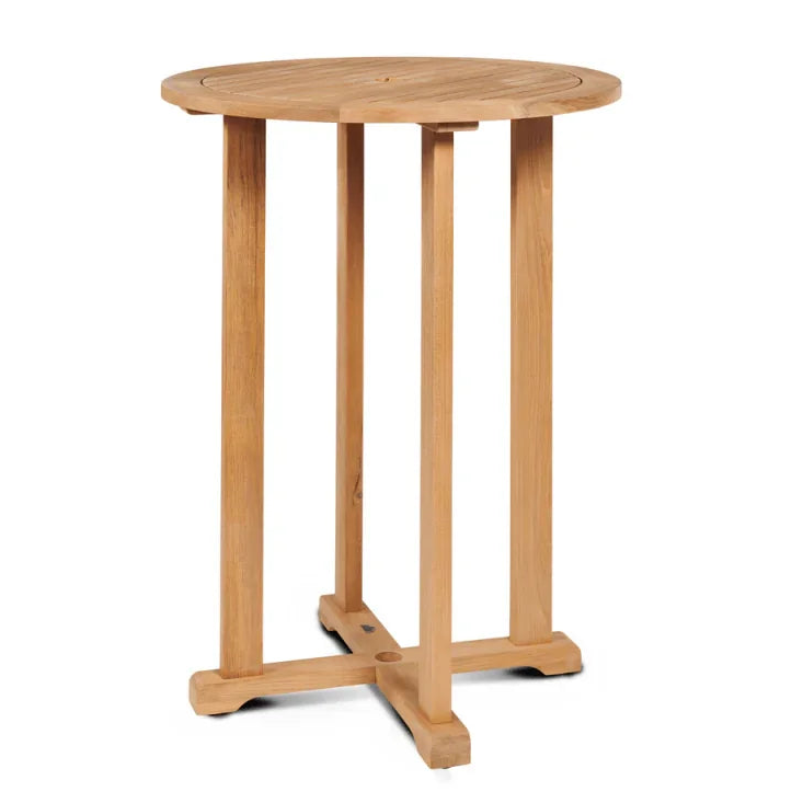 Palm Teak Patio Round Bar Height Bar Set 3 PC