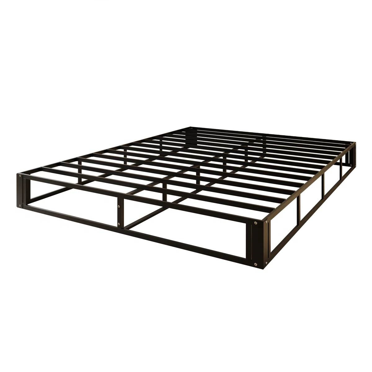 Queen size 7.8-inch Metal Frame Box-Spring Foundation for Mattress with Cover