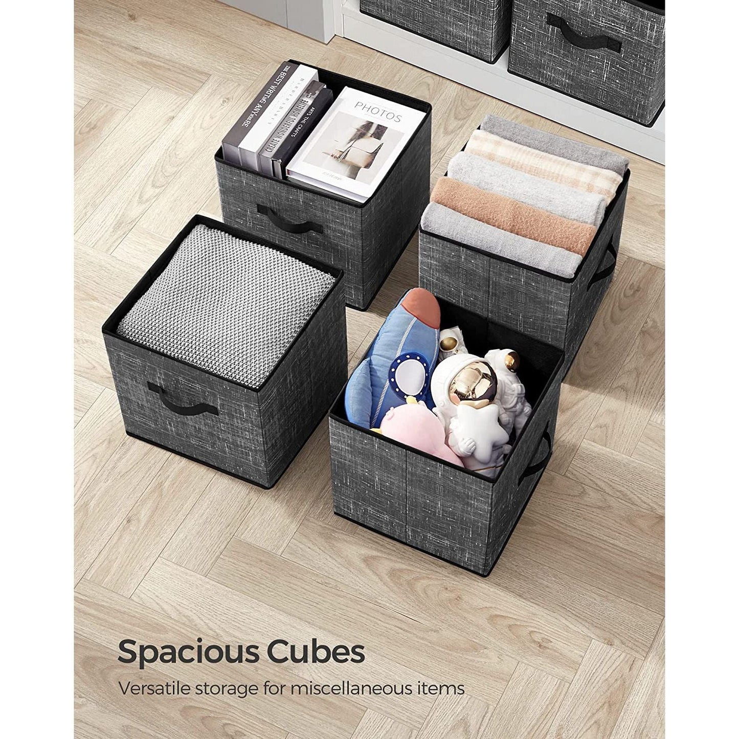 Non-Woven Fabric Storage Cubes with Double Handles