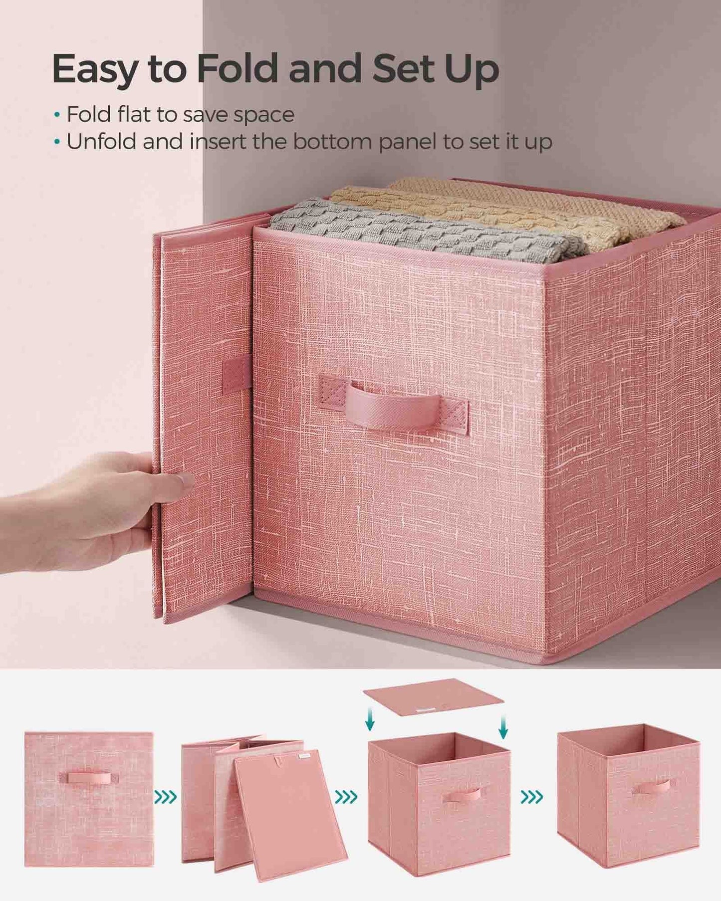 Set of 8 Foldable Storage Cubes