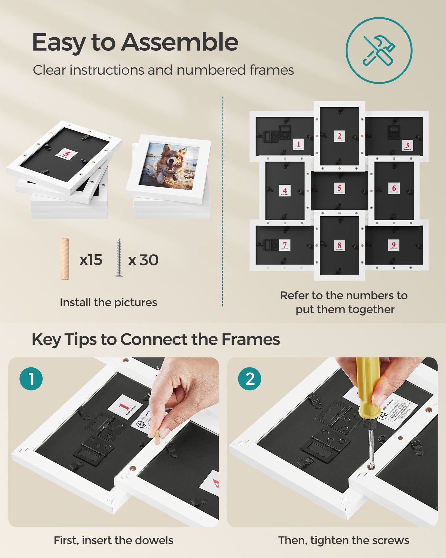 4x6 Picture Frames Collage for Wall Decor