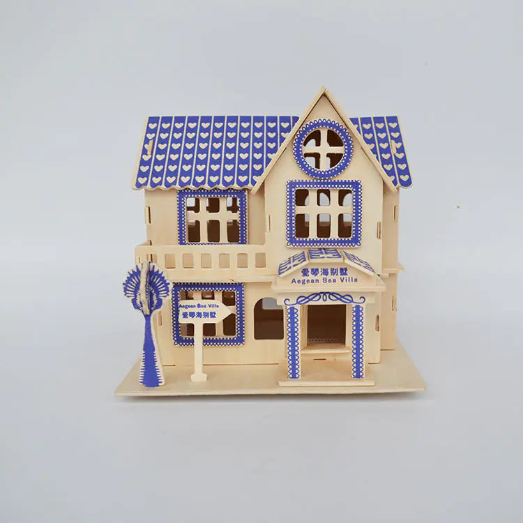 3D Wooden House (Aegean Villa)