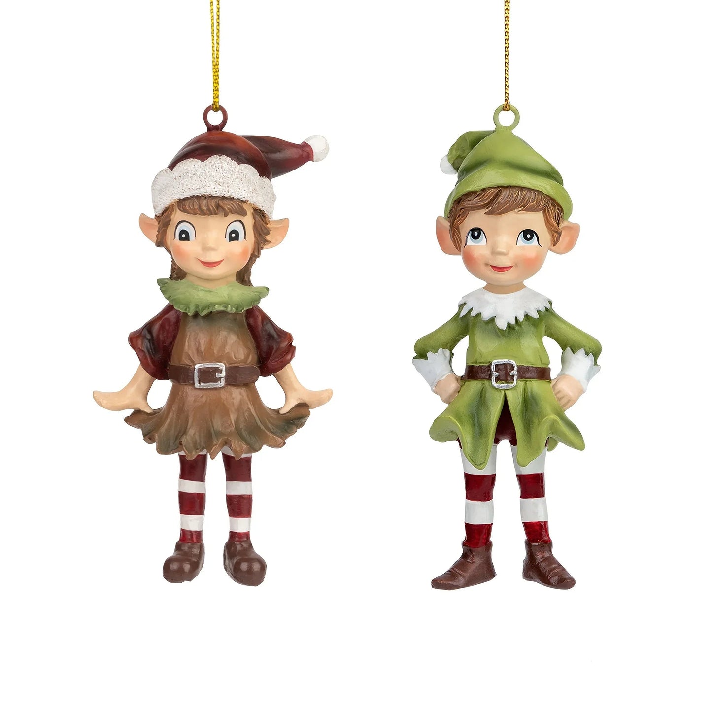 Resin 3D Gnome Hanging Ornaments with Sculpture Details