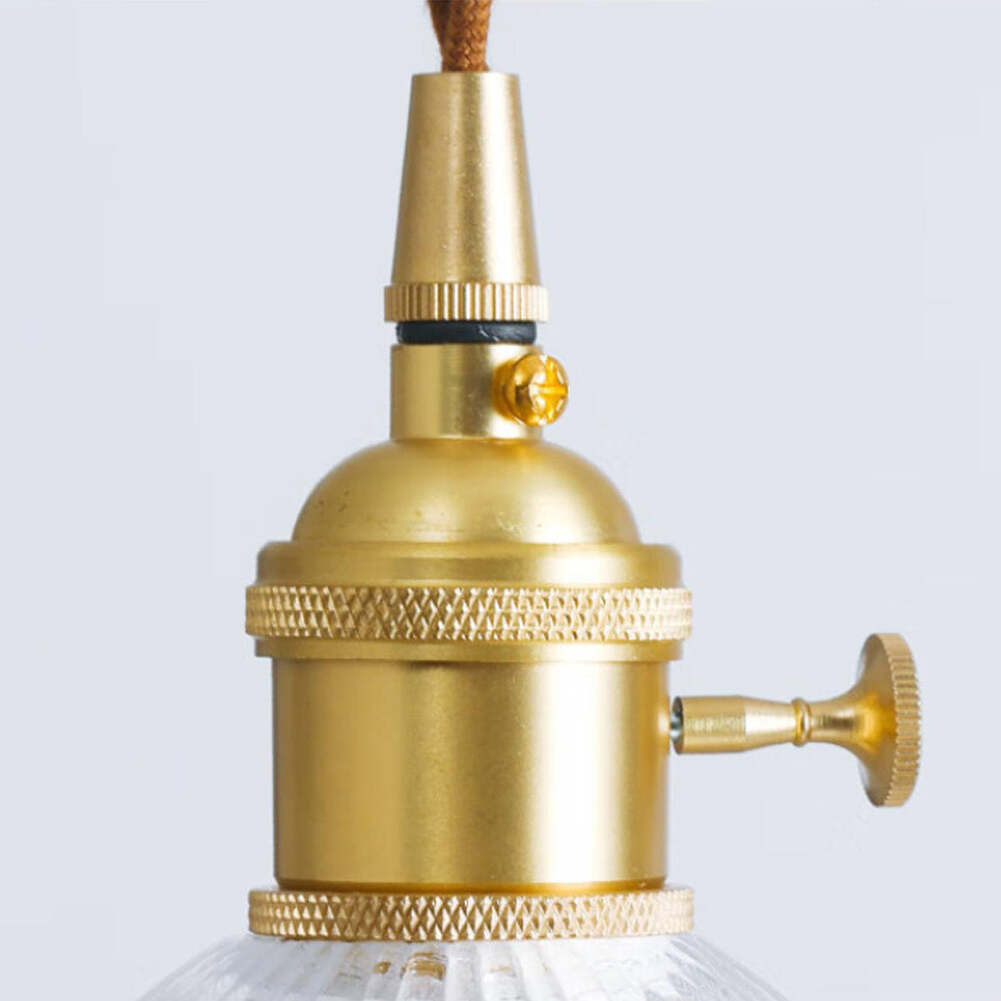 Retro Flower Glass Pendant Light