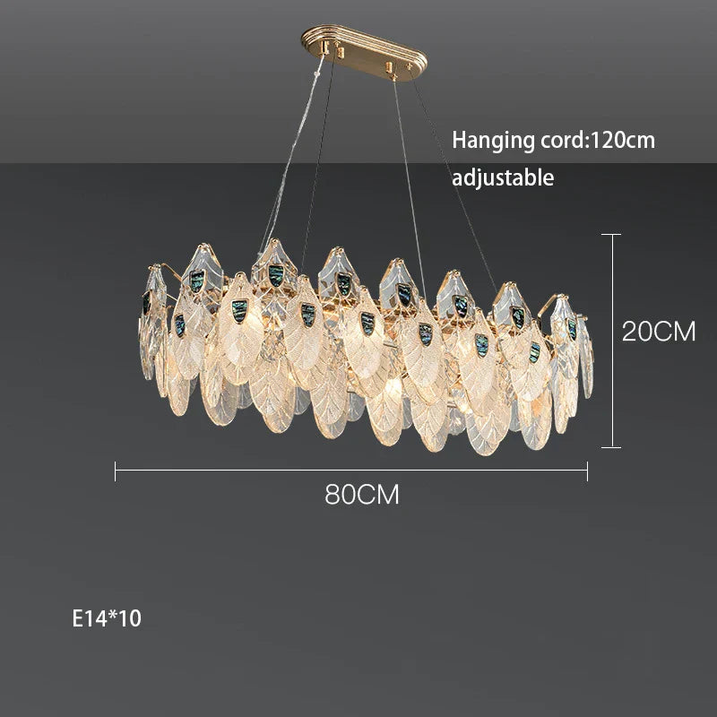 Petal-Shaped Ceiling Chandelier - A Unique Bedroom and Living Room Lighting Fixture