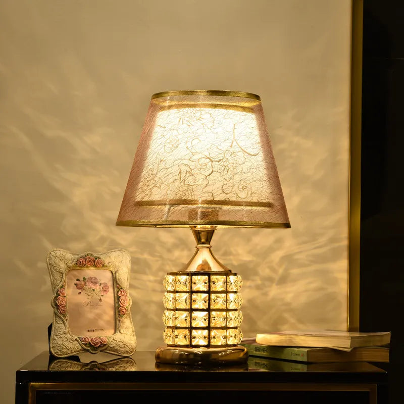 Modern Crystal Table Lamp - European Luxury for Elegant Home Decor and Wedding Gift Ideas