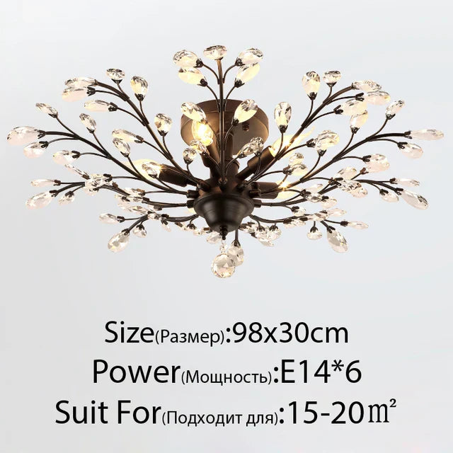 Modern Crystal Chandelier - Perfect for Living Rooms, Dining Areas, and Bedrooms