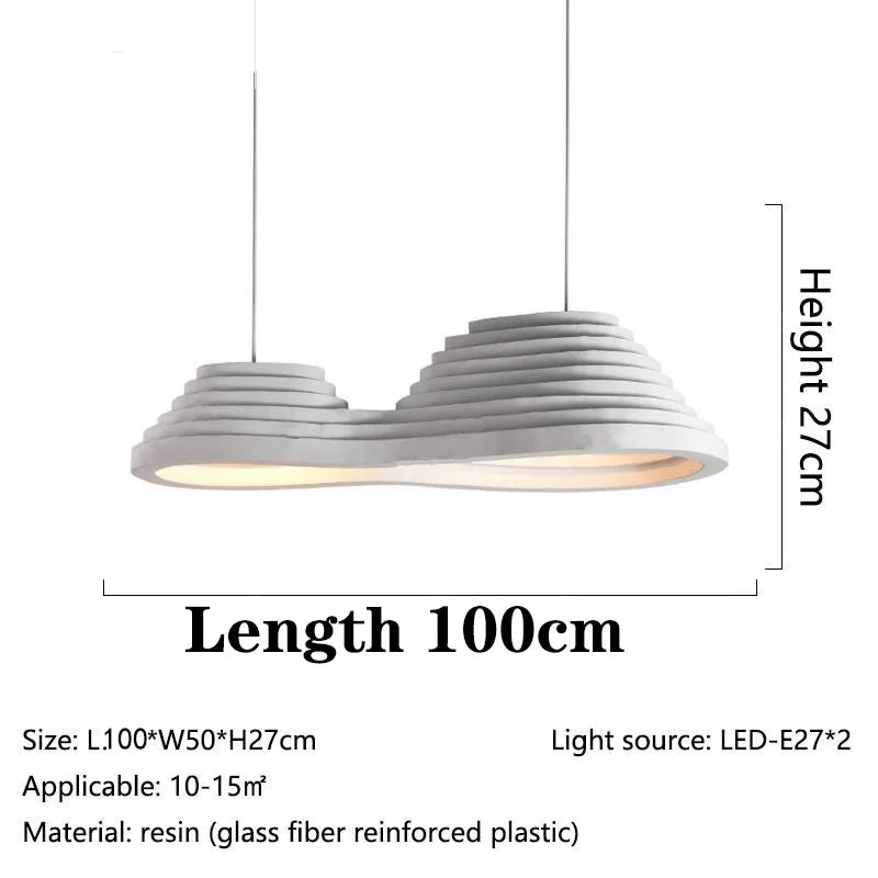 Minimalist Nordic Wabi-Sabi LED Ceiling Chandelier - Perfect for Living Rooms, Dining Rooms, Bedrooms, and Attic Home Decor