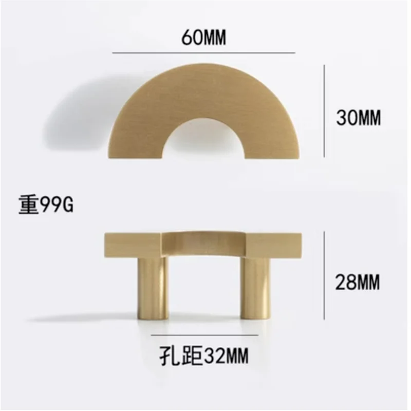 Solid Brass Acrylic Cabinet Handles and Knobs – Elegant Pulls for Drawers, Dressers, and Bathroom Furniture