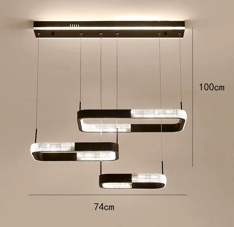 LED Chandeliers for Modern Dining Rooms - Stylish Indoor Lighting with Ceiling Lamp