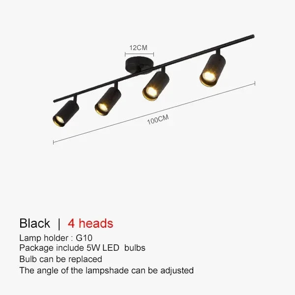 Adjustable LED Ceiling Lights - Stylish Lighting Fixture for Dining Room, Kitchen, Restaurant, and Bedroom