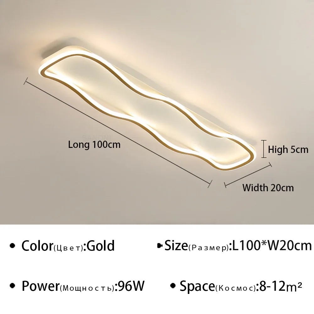 Modern LED Aisle Ceiling Light - Ideal for Corridor, Living Room, Dining Room, and Bedroom - Ceiling Chandelier for Home Decoration - Premium Lighting Fixture