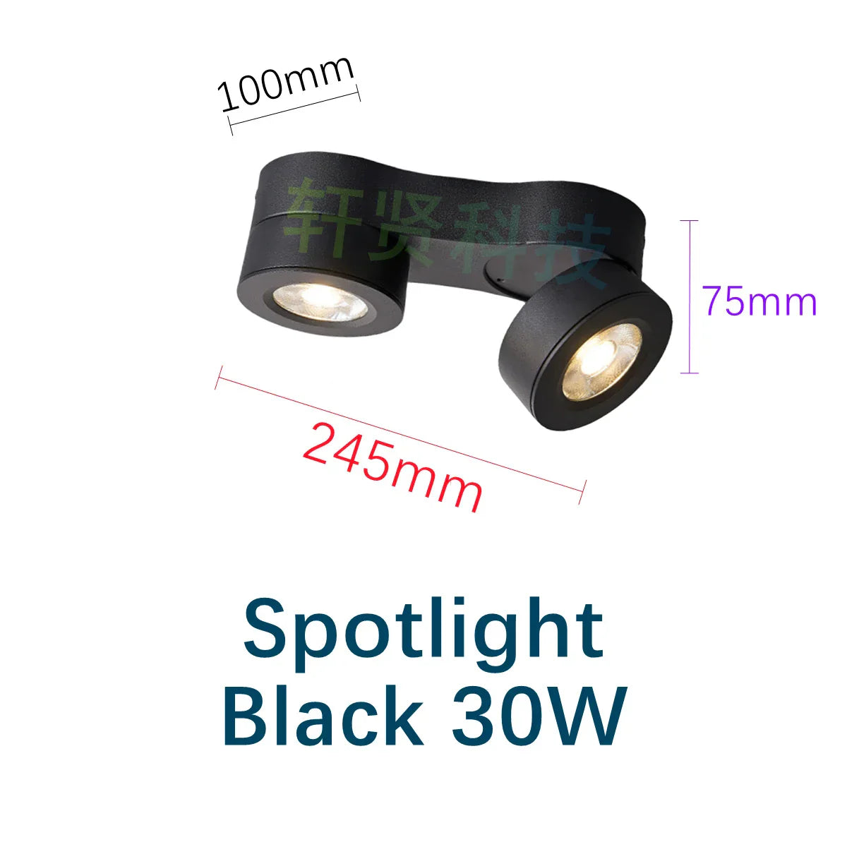 Modern Foldable Rotating LED Ceiling Light - Ultrathin, Dimmable Spotlight with Multiple Wattage Options