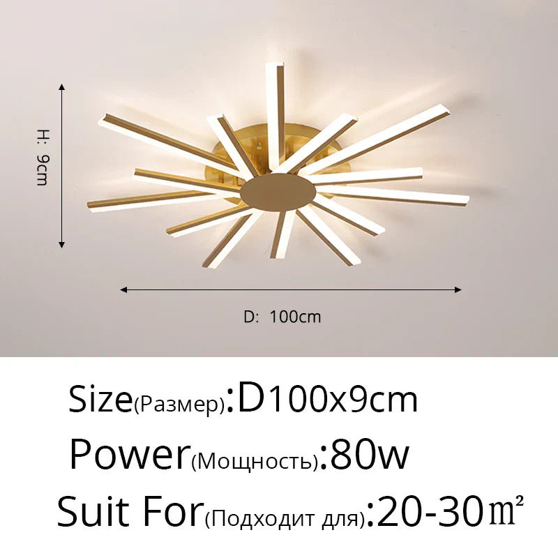 Modern Ceiling Lamps - Elegant Lustre Lights for Living Room, Kitchen, and Bedroom Decor