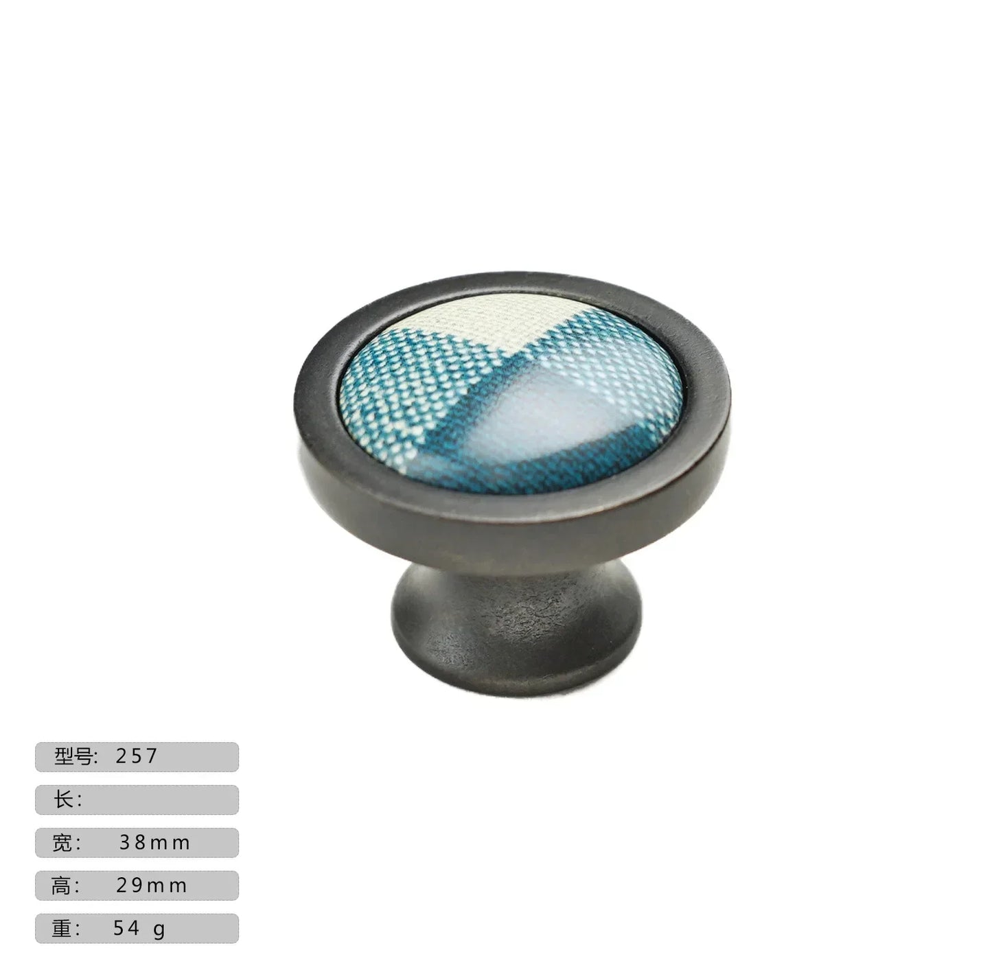 Precision Ceramic Cabinet Handles – American Style Plaid Knobs for Wardrobes and Kitchen Furniture