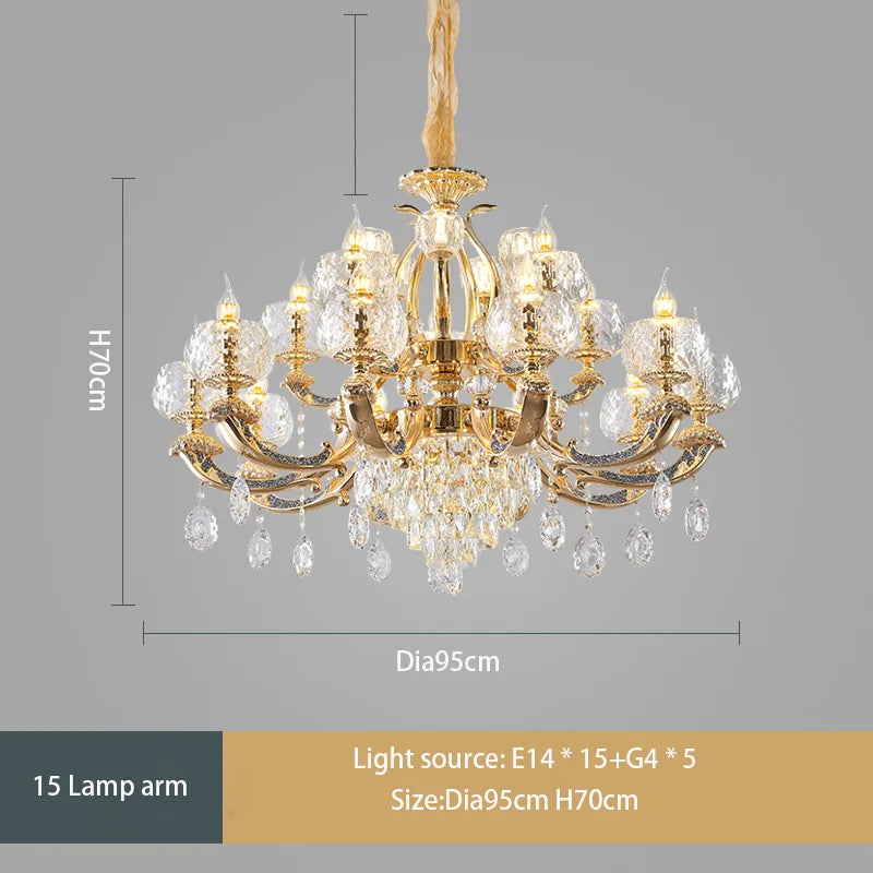 European Modern Simple Chandelier - Luxury Lighting for Home, Villa, Hotel, and Duplex Architectural Spaces