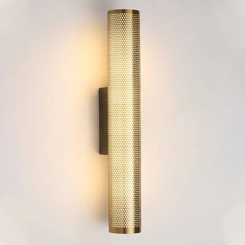 Brass Iron Wall Lamp - LED Indoor Decor Wall Light, Luxury Sconce for Mirror Lights, Living Room, Bedroom, Loft, and Retro Corridor Lighting