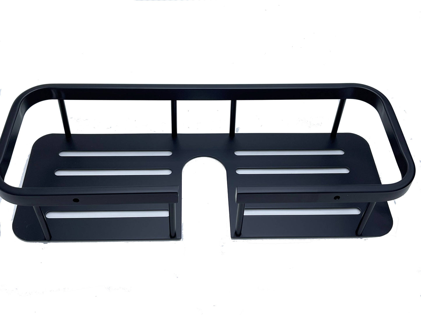 Matte black soap dish 14 inch length stainless material