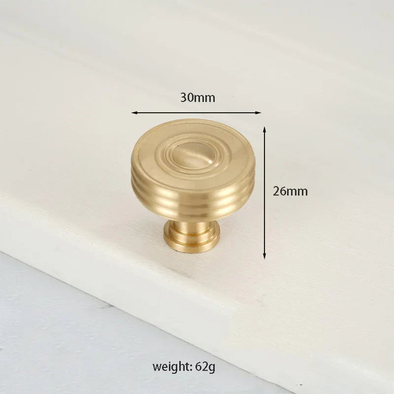 Textured Brass Handles – Golden Cabinet Pulls and Wardrobe Bar Handles (50mm-300mm)