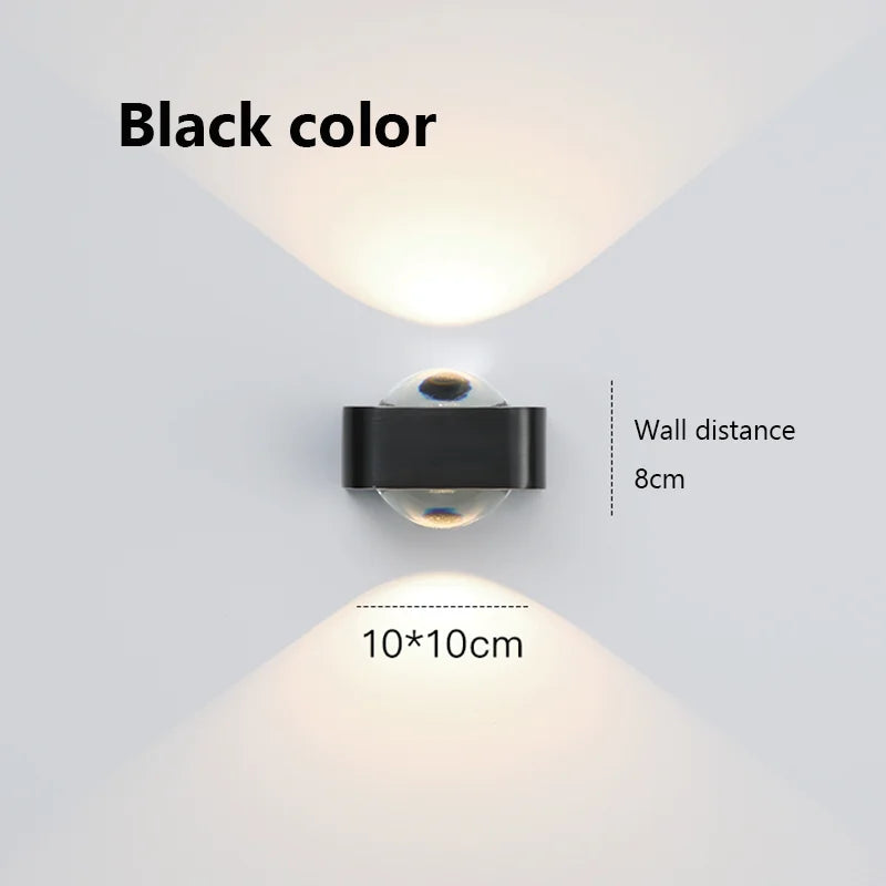 Square Copper Bedroom Wall Lamp - Modern High-End Luxury LED Light for Living Room, Double Head Atmosphere Spotlights, and Sconce Decoration