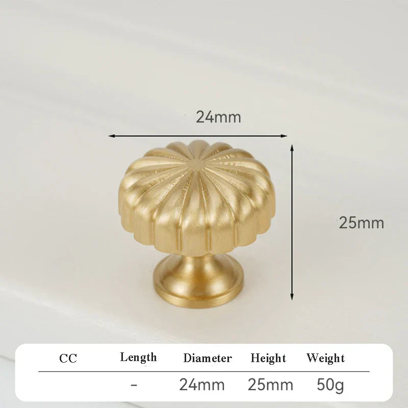 Satin Gold Brass Wardrobe Handles – Modern Drawer Knobs and Cabinet Bar Pulls (50mm-260mm)