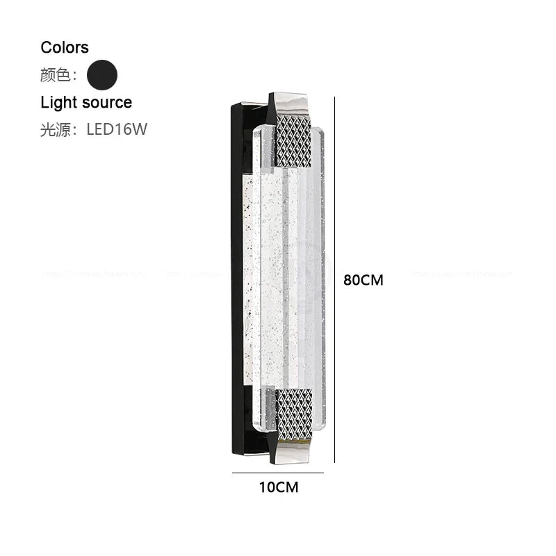 Sophisticated Dimmable LED Crystal Wall Lamp - Elevate Your Bedroom and Living Room Decor