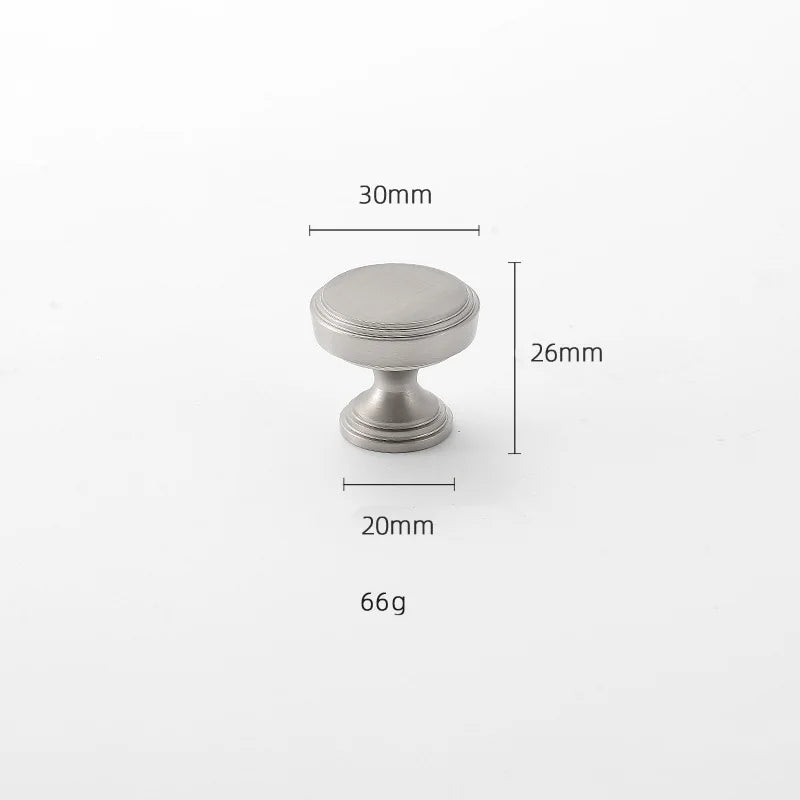 Brushed Nickel Brass Furniture Handles – Matte Silver Cabinet Pulls and Drawer Bars
