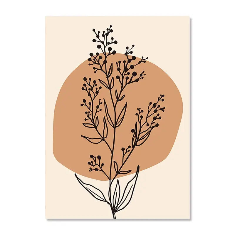 Abstract Paintings Lines Botanical Boho Posters Picture Canvas Painting Matisse Character Landscape Wall Art Room Decor Poster